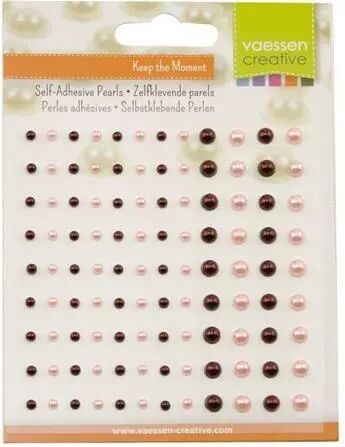 Demi perles adh�sives - grenadine