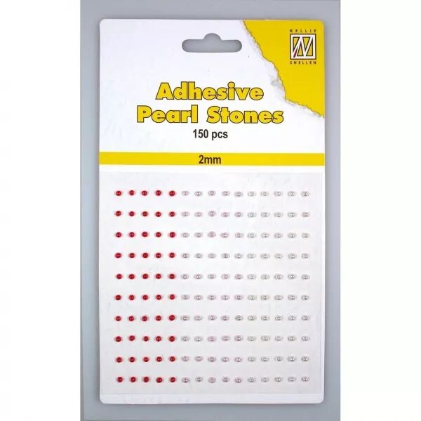 Demi perles adh�sives 2 mm - Nuances rouge - Nellie\'s Choice