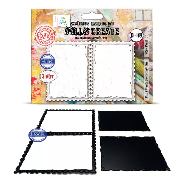 DI-109 - Die-Cutting Die Set - Worn Panel - AALL and Create