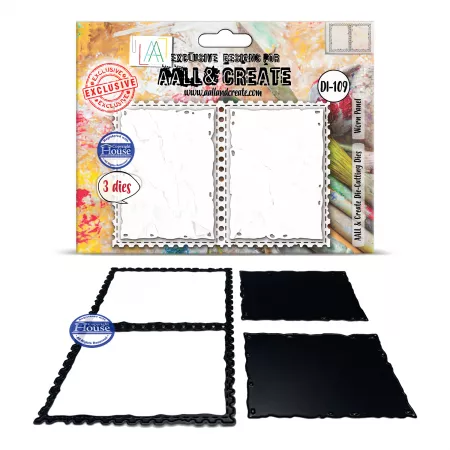 DI-109 - Die-Cutting Die Set - Worn Panel - AALL and Create