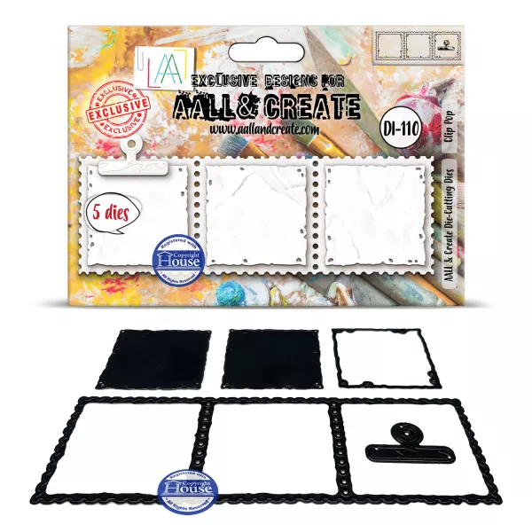 DI-110 - Die-Cutting Die Set - Clip Pop - AALL and Create