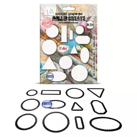 DI-124 - Die-Cutting Die Set - Scallop Ovals - AALL and Create