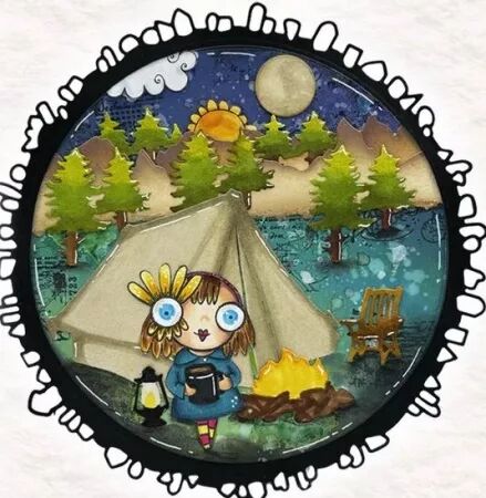 Die  #103 - Campout Magic - Camping - aall and create