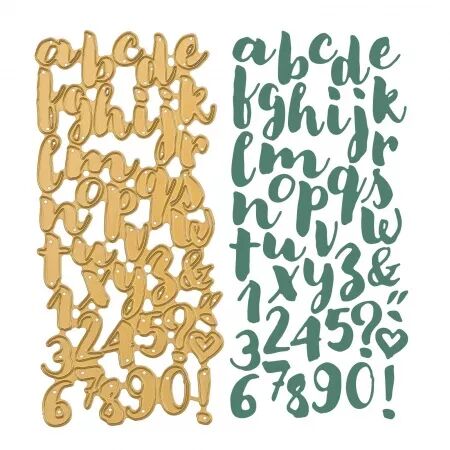 Die - Alphabet & chiffres - Vaessen Creative