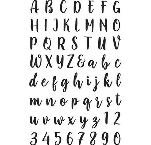 Die - Alphabet majuscule minuscule + chiffres