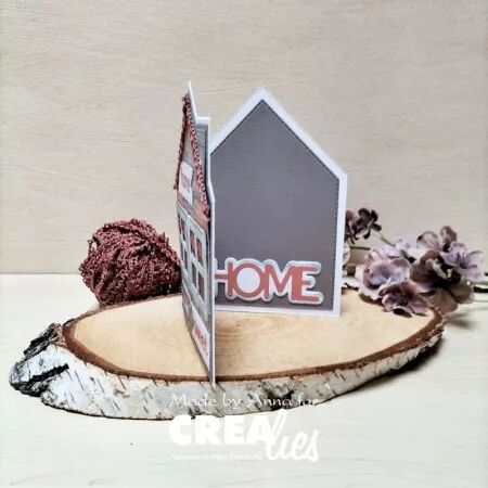 Die - Cardzz - carte double Maison avec fenêtres - Crealies