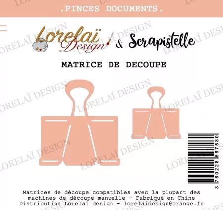 Die - Carnet d\'Evasion - Pinces Documents - Lorelaï Design