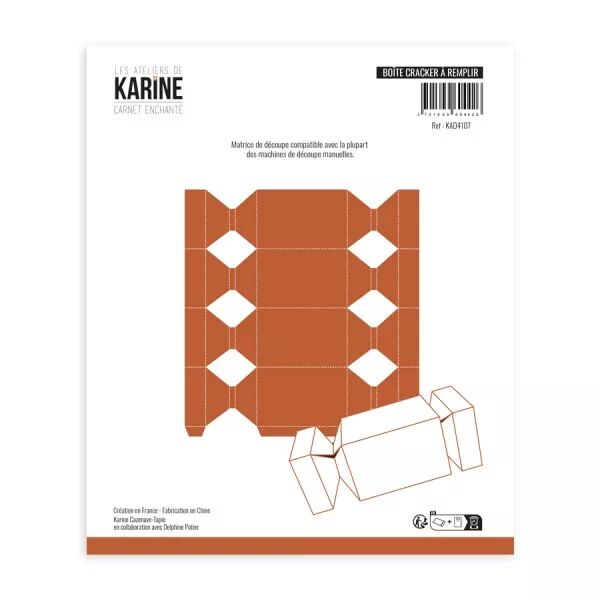 Die - Carnet Enchant� - Boite Cracker - Les Ateliers de Karine