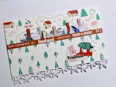 Die - Carnet Enchanté - Bordures sapins - Les Ateliers de Karine