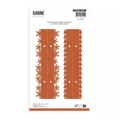 Die - Carnet Enchanté - Bordures sapins - Les Ateliers de Karine