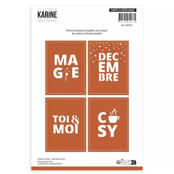 Die - Carnet Enchant� - Cartes � cr�er magie - Les Ateliers de Karine