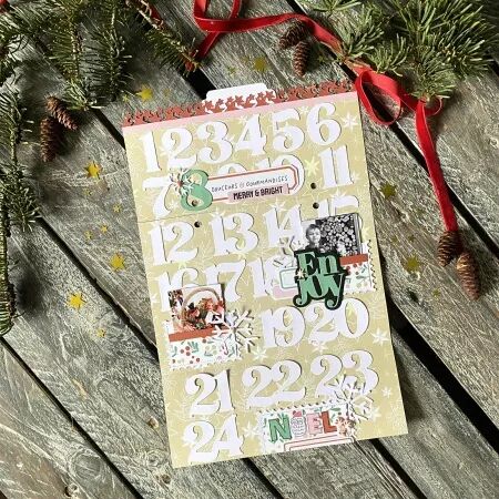 Die - Carnet Enchanté - Chiffres calendrier de l\'avent - Les Ateliers de Karine