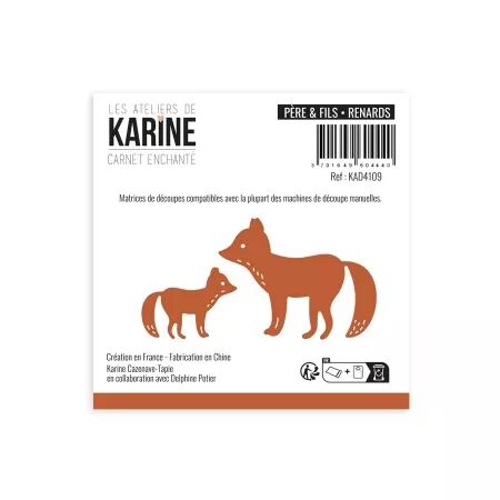 Die - Carnet Enchanté - Père & fils - Renards - Les Ateliers de Karine