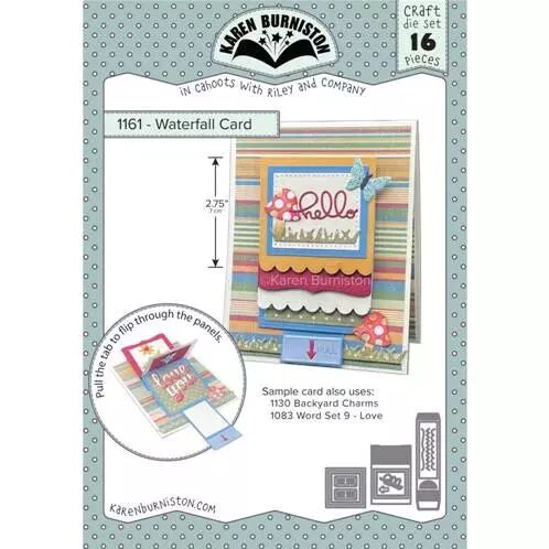 Die - Carte pop-up - Waterfall card