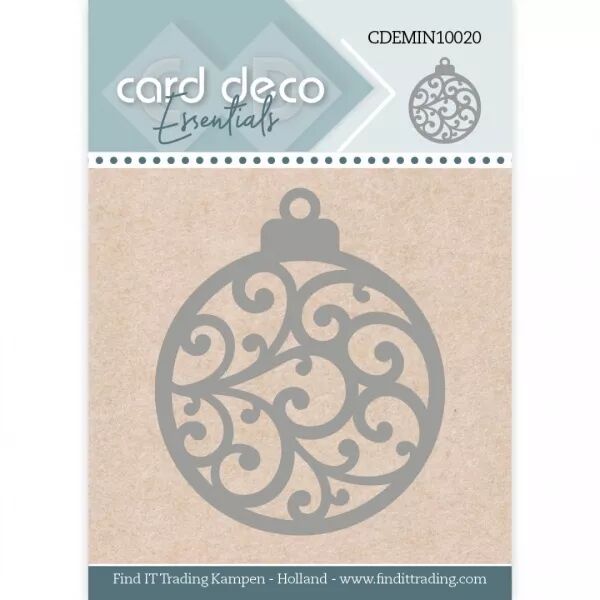Die - Christmas Baule - Boule de No�l - Card D�co