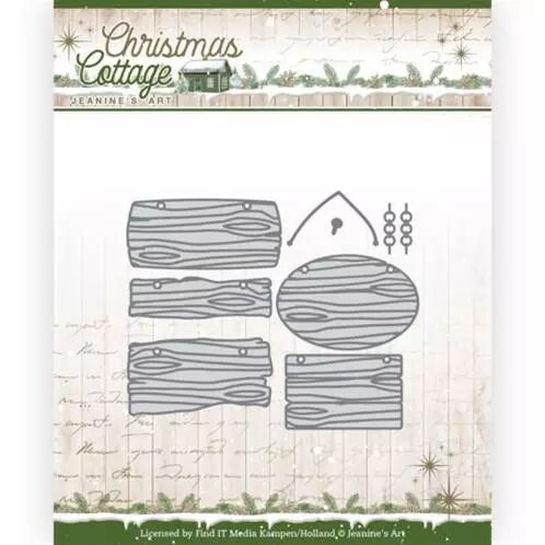 Die - Christmas Cottage - Wooden Sign Boards