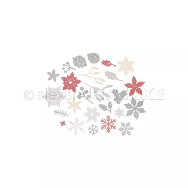 Die - Confettis d\'hiver floraux