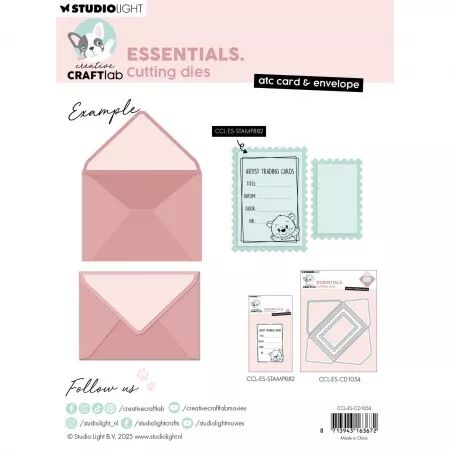 Die - creative craftlab - ATC card et enveloppe - Studio Light