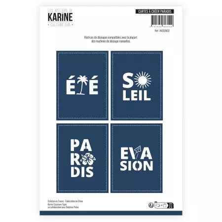 Die - Culture sud - Cartes à créer Paradis