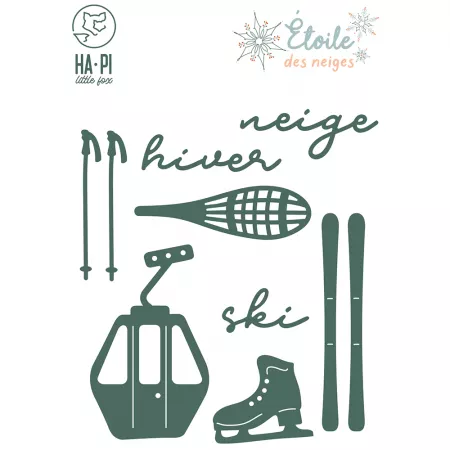 Die - Etoile des neiges - Sports d\'hiver - HA.PI little fox