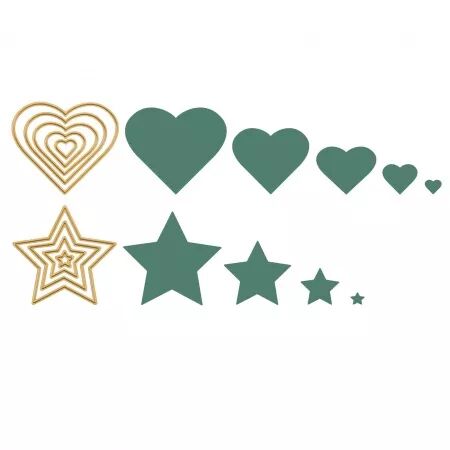 Die - &eacute;toiles et coeurs - Vaessen Creative