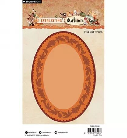 Die - Everlasting Autumn - Oval leaf wreath
