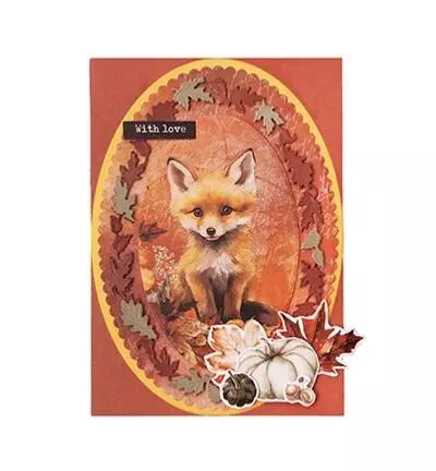 Die - Everlasting Autumn - Oval leaf wreath