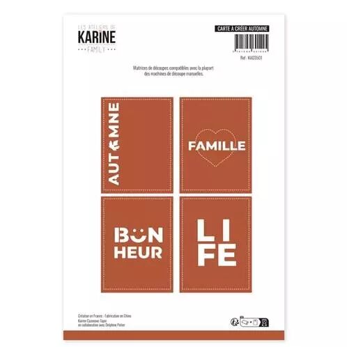 Die - Family - Cartes � cr�er Automne