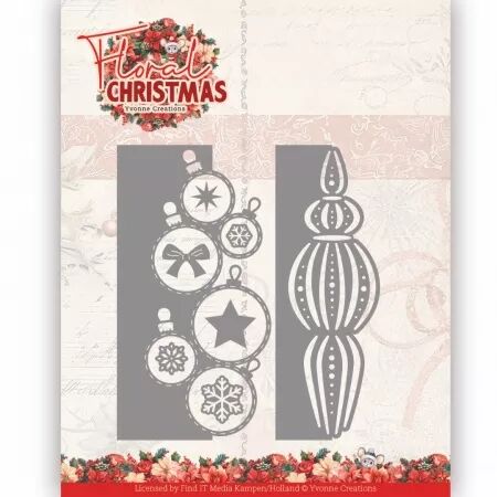 Die - Floral Christmas - Bauble borders