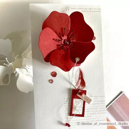 Die - Folding magic Poppy - coquelicot - Alexandra Renke