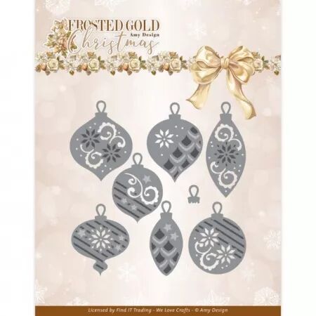 Die - Frosted gold Christmas - Baubles