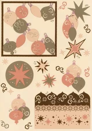 Die - Frosted Gold Christmas - Frosted Gold Frame - Find-It