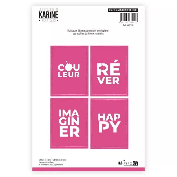 Die - Holi Days - Cartes � cr�er couleurs