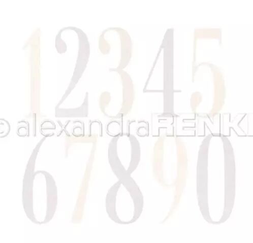 Die - Large serif numbers