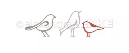 Die - Lineart Trio d\'oiseaux - Alexandra Renke