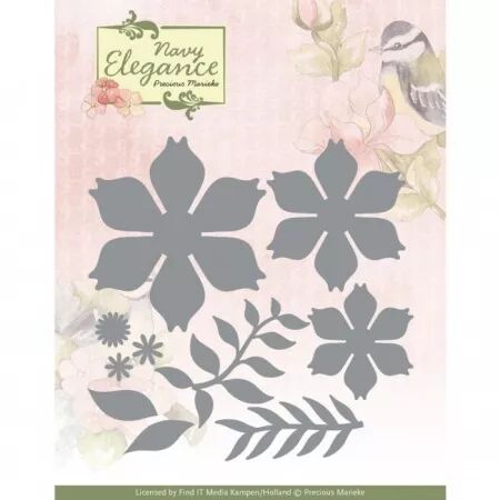 Die - Navy Elegance - Flower