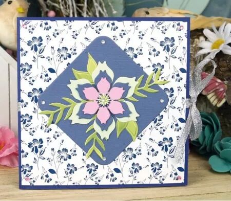 Die - Navy Elegance - Flower