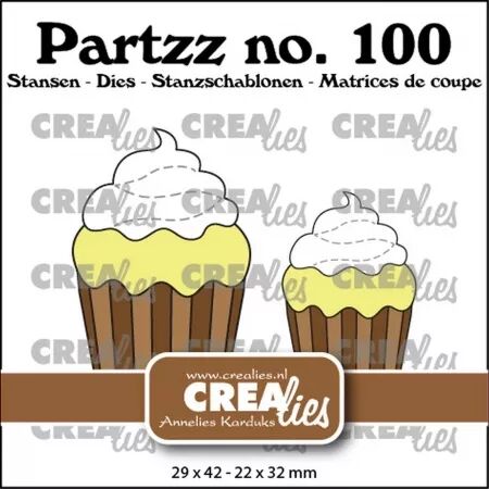 Die - Partzz - Cupcake middle & small - Crealies