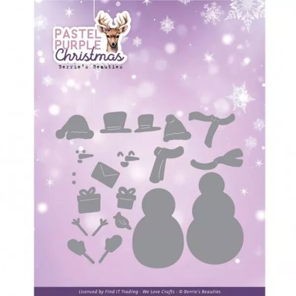 Die - Pastel Purple Christmas - Snowman