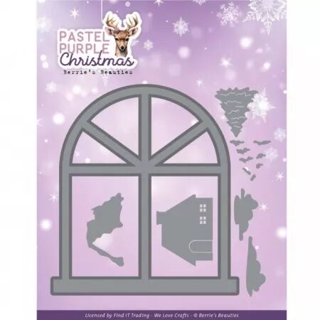 Die - Pastel Purple Christmas - Window