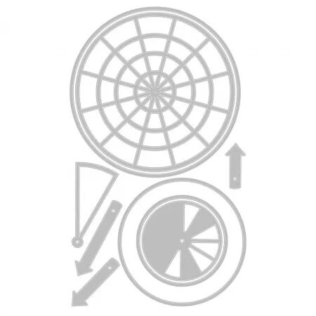 Die - Rainbow Wheels - Roue Arc-en-ciel - Sizzix
