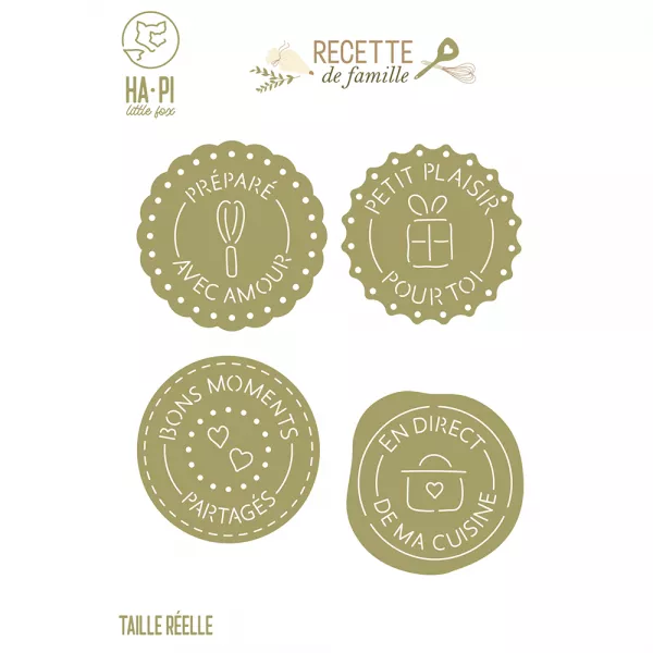 Die - Recette De Famille - Sceaux gourmands - HA-PI Little Fox