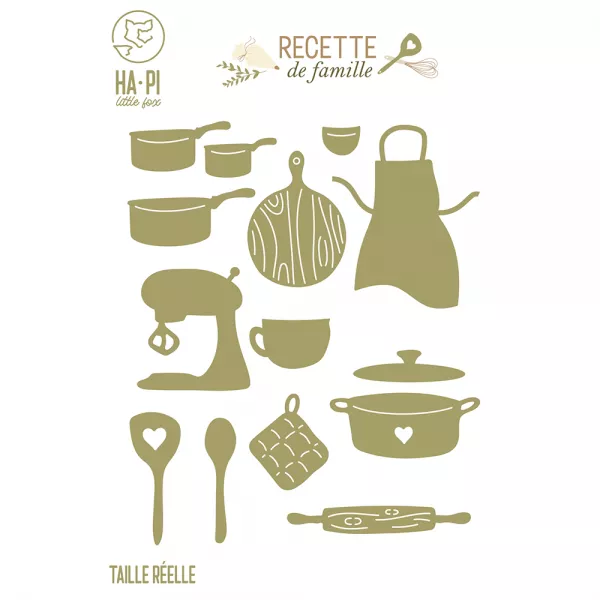 Die - Recette De Famille - Ustensiles - HA-PI Little Fox