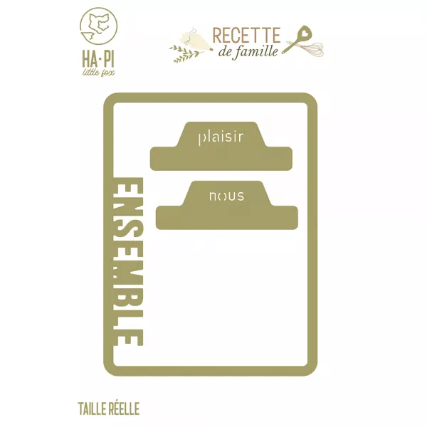 Die - Recette De Famille -Cadre Ensemble - HA-PI Little Fox