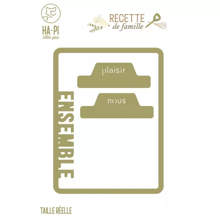 Die - Recette De Famille -Cadre Ensemble - HA-PI Little Fox