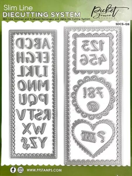 Die - Rectangles, alphabets et chiffres