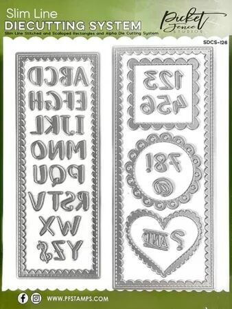 Die - Rectangles, alphabets et chiffres