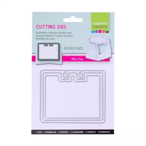 Die - Rolodex card rectangle