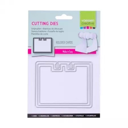 Die - Rolodex card rectangle