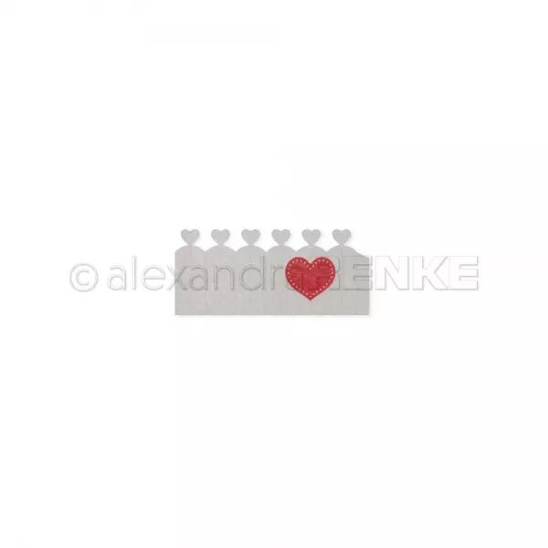 Die - Rosette with hearts